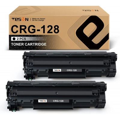 Canon 128 CRG-128 TESEN Compatible Toner Cartridge Replacement 2 Packs
